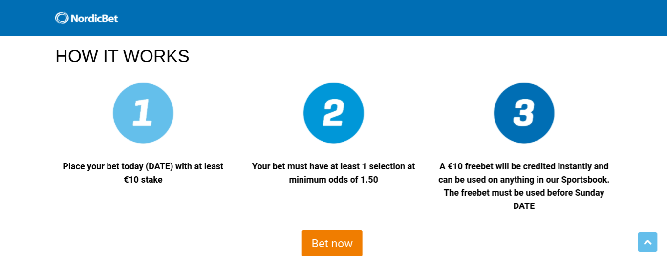 NordicBet Free Bet - Step by Step Tutorial 4 nordicbet free bet how it works