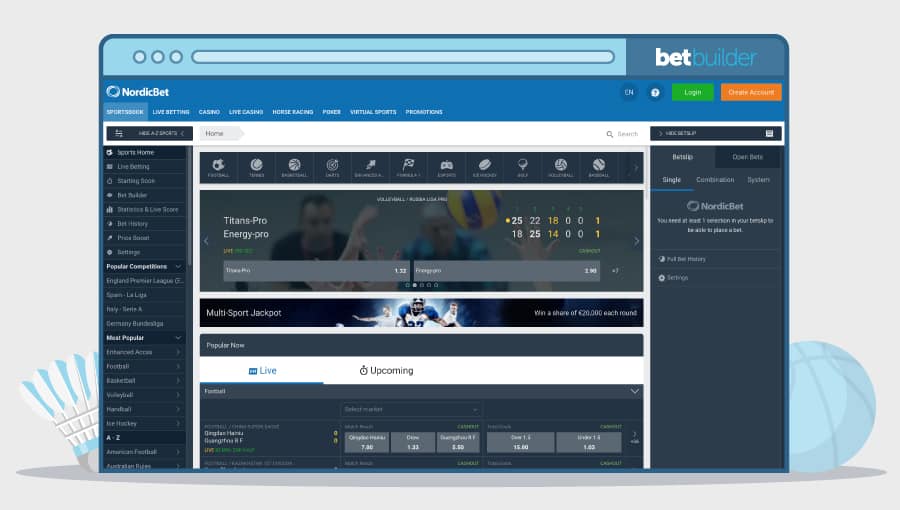 bet builder nordic bet free bets