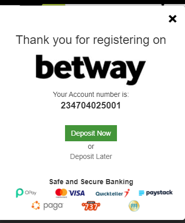 Betway.ng Register